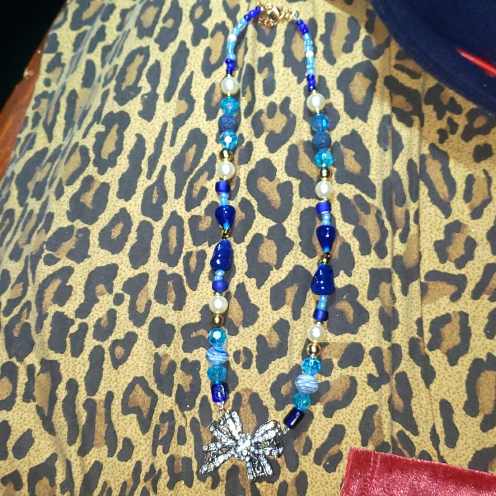 Sailor moons Sailor Mercury inspired necklace
